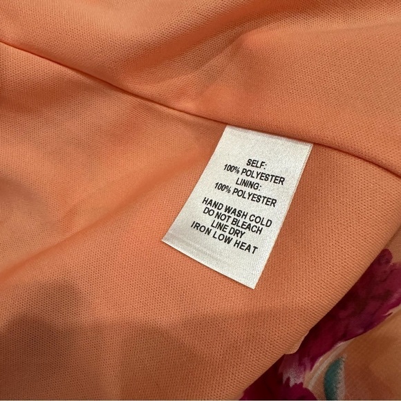 Lulu’s Bloom Forever Coral Orange Floral Print Ruffled High-Low Dress - Picture 13 of 14